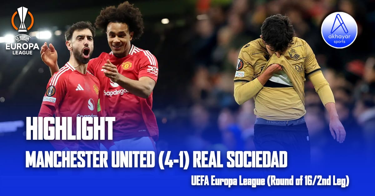 UEFA Europa League (Round of 16/2nd leg) Manchester United (4 -1) Real Sociedad  Highlight