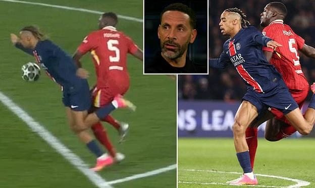 PSG နဲ့ပွဲမှာ လီဗာပူးလ်နောက်ခံလူ ကိုနာတေး အနီကတ်ပြသခံရသင့်တယ်လို့ ရီယိုဖာဒီနန်သုံးသပ်