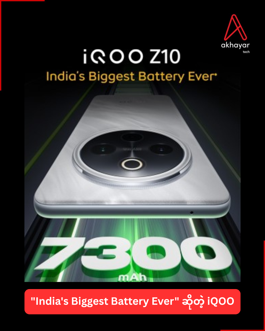 "India's Biggest Battery Ever" ဆိုတဲ့ iQOO