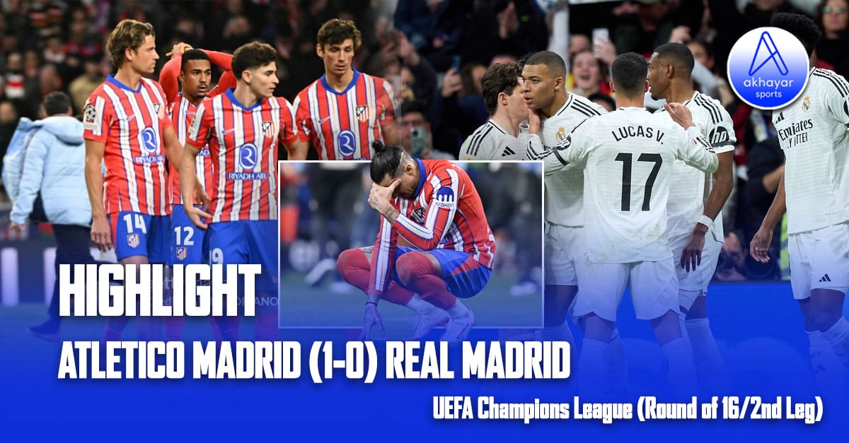 UEFA Champions League (Round of 16/2nd Leg) Atletico Madrid (1–0)  Real Madrid  (a.e.t./Pen 2-4) Highlight