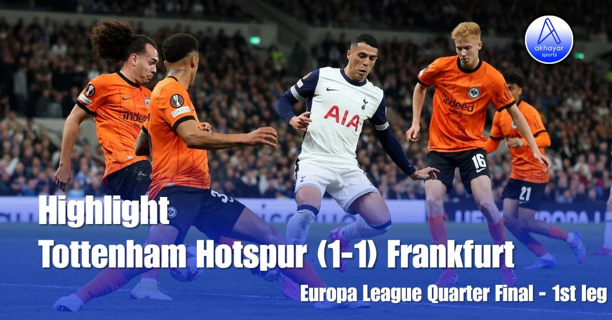 Europa League Quarter Final 1st Leg - Tottenham Hotspur (1-1) Frankfurt Highlight Video