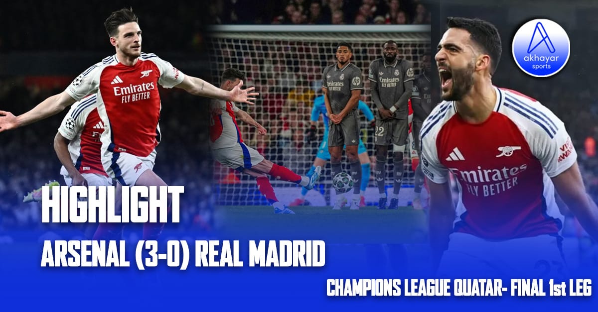 Champions League Quarter-Final 1st Leg - Arsenal (3-0) Real Madrid Highlight Video