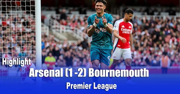 Arsenal (1 -2) Bournemouth    Premier League   Highlight
